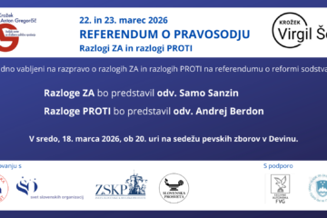 Referendum o pravosodju – Razlogi ZA in razlogi PROTI